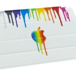 iPad Smart Cover Hülle bedruckt - Rainbow Apple